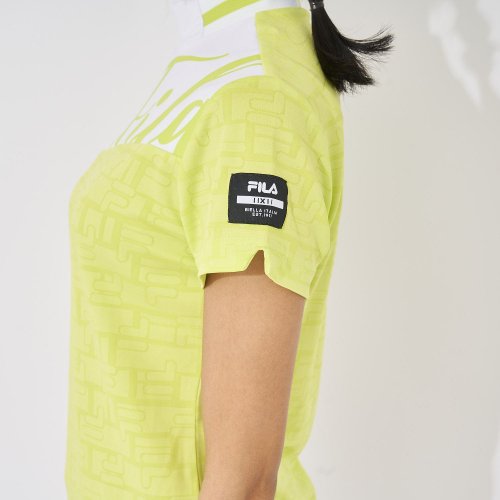 FILA GOLF(フィラゴルフ（レディース）)/【ゴルフ】ECOジャガード ロゴ柄 モックネックTシャツ　レディース/img56