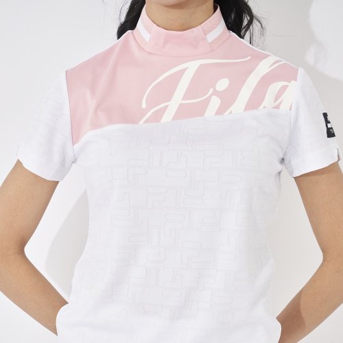 FILA GOLF(フィラゴルフ（レディース）)/【ゴルフ】ECOジャガード ロゴ柄 モックネックTシャツ　レディース/img65