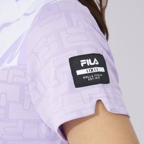 FILA GOLF(フィラゴルフ（レディース）)/【ゴルフ】ECOジャガード ロゴ柄 モックネックTシャツ　レディース/img71