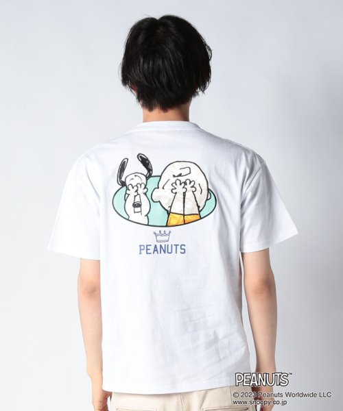 OUTDOOR PRODUCTS(アウトドアプロダクツ)/【OUTDOORPRODUCTS】PEANUTS ピーナッツ スヌーピー プリント 刺繍 T オーバーサイズ/img03