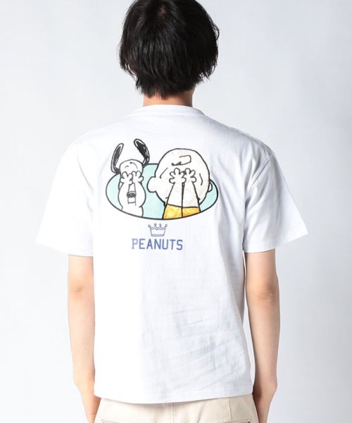 OUTDOOR PRODUCTS(アウトドアプロダクツ)/【OUTDOORPRODUCTS】PEANUTS ピーナッツ スヌーピー プリント 刺繍 T オーバーサイズ/img57