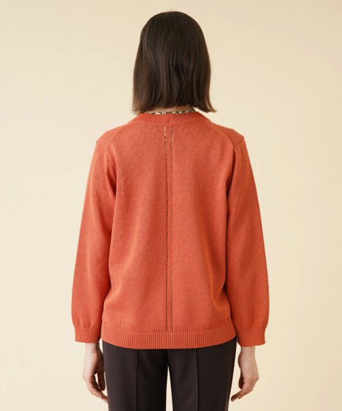 Vネックニットカーディガン 