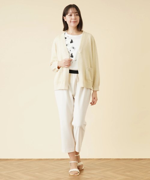 Vネックニットカーディガン 