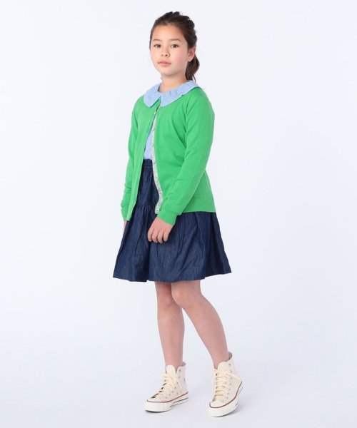 SHIPS KIDS(シップスキッズ)/SHIPS KIDS:140～150cm / フリル カラー ジャカード ブラウス/img07