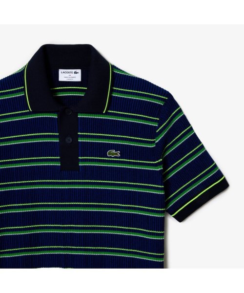 LACOSTE Mens(ラコステ　メンズ)/ボーダーリブニットポロシャツ/img07