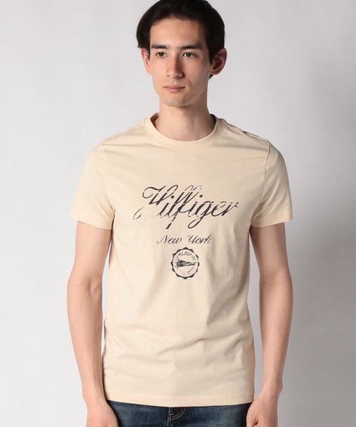 TOMMY HILFIGER(トミーヒルフィガー)/フェードスクリプトロゴプリントTシャツ/img12