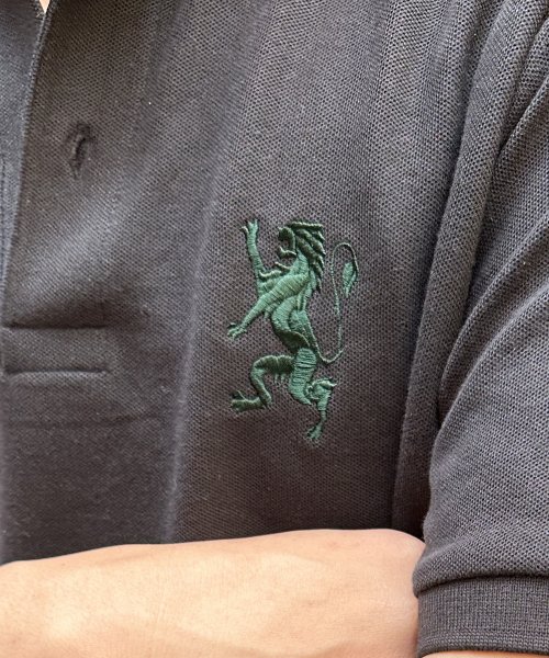 GIORDANO(ジョルダーノ)/ライオン刺繍 襟デザインUVカットポロシャツ/img10