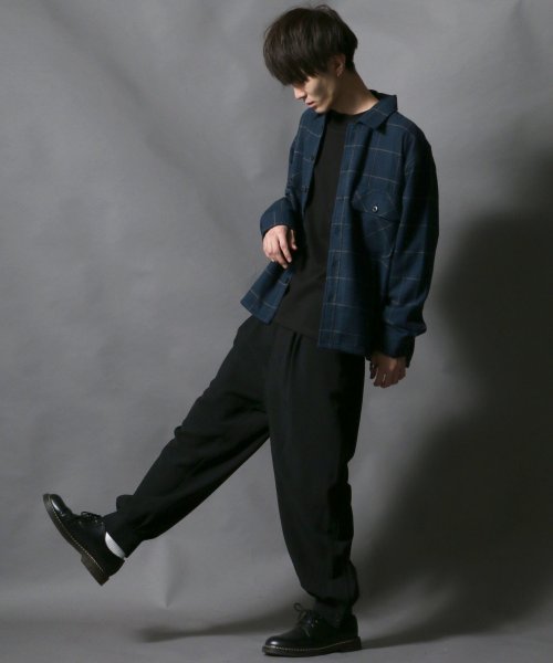 SITRY(SITRY)/【SITRY】【FIRST DOWN】 裏シャギーボアフリース ネルチェック/メンズ チェックシャツ ネルシャツ 長袖 トップス 起毛/img23