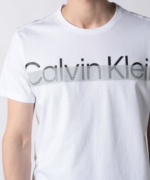 Calvin Klein(カルバンクライン)/【CALVIN KLEIN / カルバンクライン】トップス Tシャツ 半袖 プリント ロゴ クルーネック カットソー コットン100% 40IC840/img09