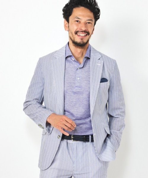 Men's Bigi(メンズビギ)/【ACTIVE TAILOR】3Dサッカープリントテーラードジャケット<セットアップ対応>/img06