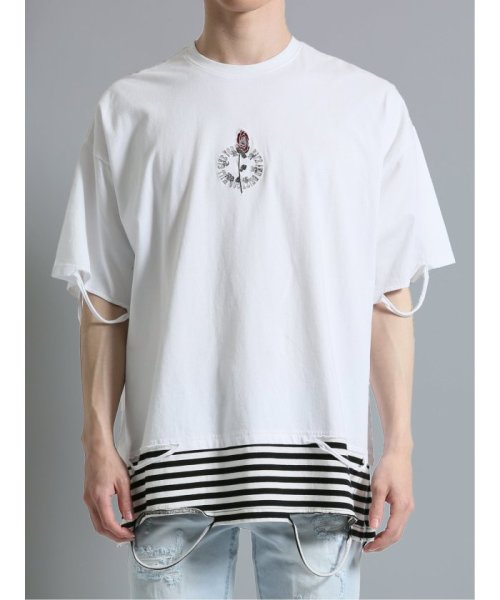 semanticdesign(セマンティックデザイン)/フェイクレイヤード クルーネック半袖BIG 半袖 メンズ Tシャツ カットソー カジュアル インナー ビジネス ギフト プレゼント/img04