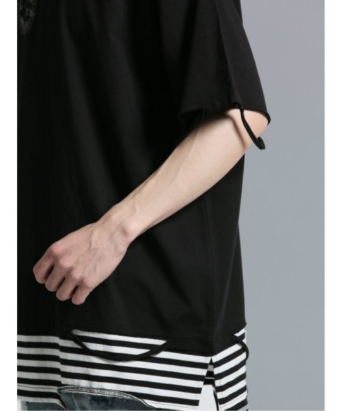 semanticdesign(セマンティックデザイン)/フェイクレイヤード クルーネック半袖BIG 半袖 メンズ Tシャツ カットソー カジュアル インナー ビジネス ギフト プレゼント/img17