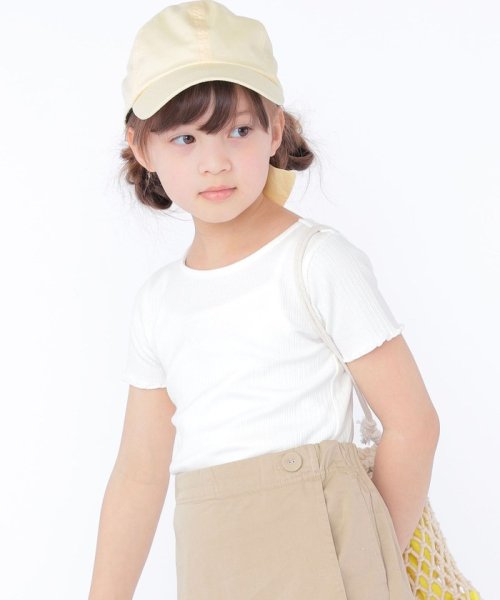 SHIPS KIDS(シップスキッズ)/SHIPS KIDS:100～130cm / リブ フリル TEE/img01