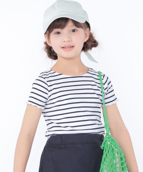 SHIPS KIDS(シップスキッズ)/SHIPS KIDS:100～130cm / リブ フリル TEE/img07