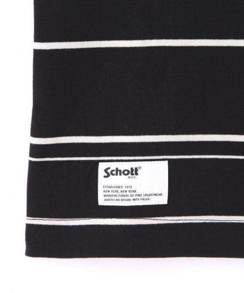 Schott(ショット)/RANDOM BORDER SS T－SHIRT/ランダムボーダー Tシャツ/img12