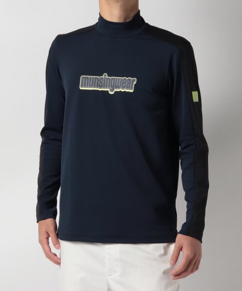 Munsingwear(マンシングウェア)/『ENVOY』防風スペクター3D風ロゴハイネック長袖シャツ (UPF50+)【アウトレット】/img18