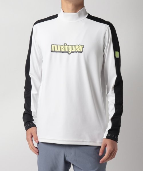 Munsingwear(マンシングウェア)/『ENVOY』防風スペクター3D風ロゴハイネック長袖シャツ (UPF50+)【アウトレット】/img19