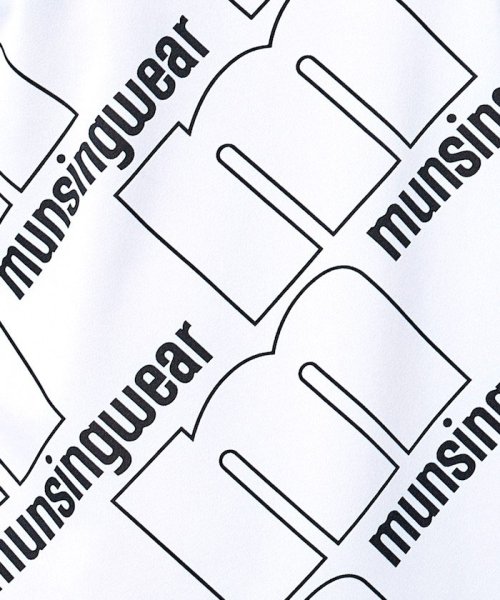 Munsingwear(マンシングウェア)/『ENVOY』MOTION3D&SUNSCREEN吸汗速乾ストレッチmロゴ総柄プリントモックネック【アウトレット】/img18
