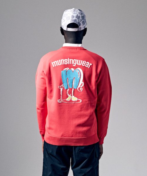 Munsingwear(マンシングウェア)/『ENVOY』バックシャン ジャカードクルーネックセーター(手洗い可)【アウトレット】/img01