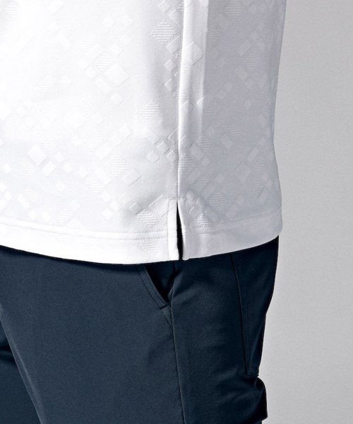 Munsingwear(マンシングウェア)/SUNSCREENジャカード半袖シャツ(UV CUT(UPF30)/吸汗速乾/遮熱/クーリング(効果))【アウトレット】/img07