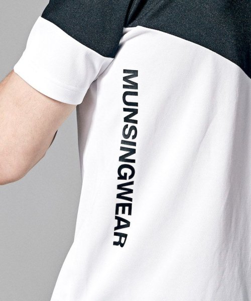 Munsingwear(マンシングウェア)/SUNSCREENカラーブロック半袖シャツ(UV CUT(UPF30)/吸汗速乾/遮熱/クーリング(効果)/吸放湿)【アウトレット/img20