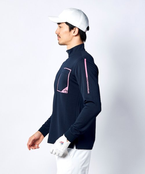 Munsingwear(マンシングウェア)/SUNSCREENジップアップ長袖シャツ(UV CUT(UPF30)/吸汗速乾/遮熱/クーリング(効果)/吸放湿)【アウトレット】/img22