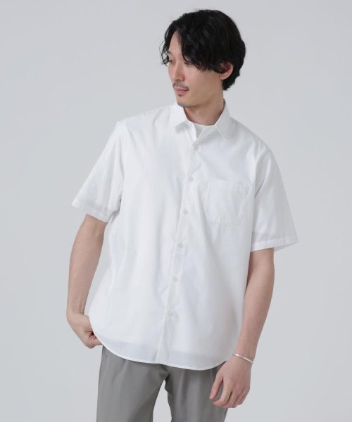 nano・universe(ナノ・ユニバース)/LB.03/「ICE FLOW LINEN」レギュラーカラーシャツ 半袖/img02