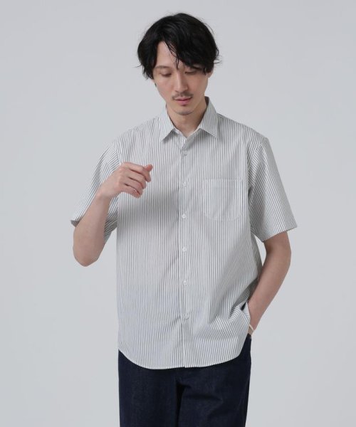 nano・universe(ナノ・ユニバース)/LB.03/「ICE FLOW LINEN」バリエーションシャツ 半袖/img01