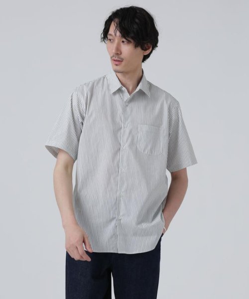 nano・universe(ナノ・ユニバース)/LB.03/「ICE FLOW LINEN」バリエーションシャツ 半袖/img02