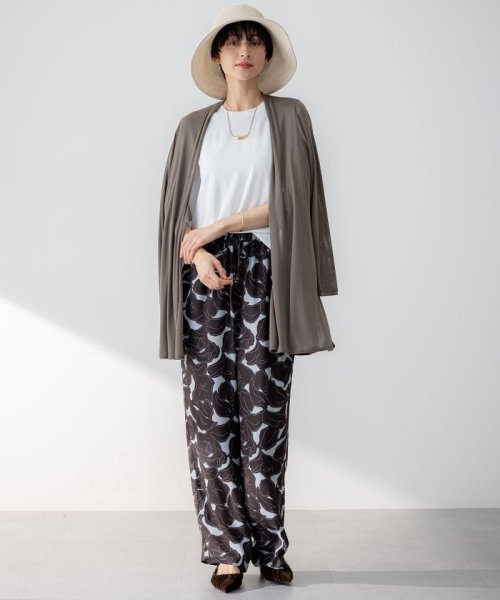 【UVケア/接触冷感】マルチ機能 シアー ロング カーディガン マルチ機能 シアー 品番 カーディガン