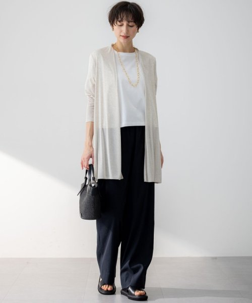 【UVケア/接触冷感】マルチ機能 シアー ロング カーディガン マルチ機能 シアー 品番 カーディガン