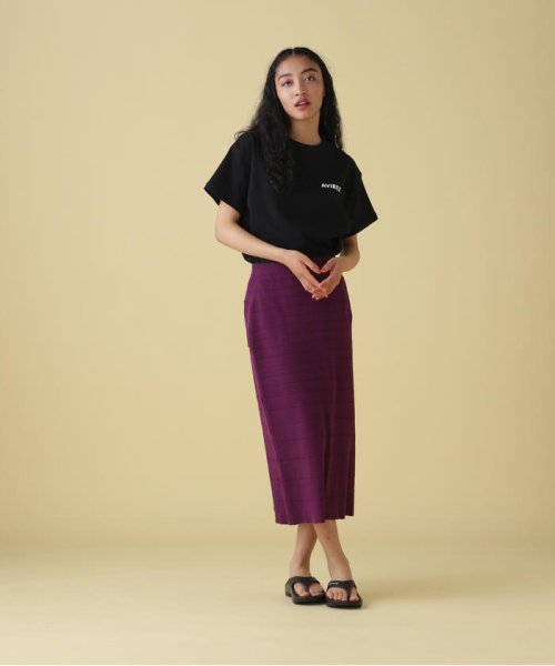 AVIREX(AVIREX)/PANEL BORDER KNIT SKIRT/ パネルボーダーニットスカート/img05