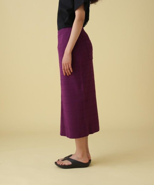 AVIREX(AVIREX)/PANEL BORDER KNIT SKIRT/ パネルボーダーニットスカート/img07