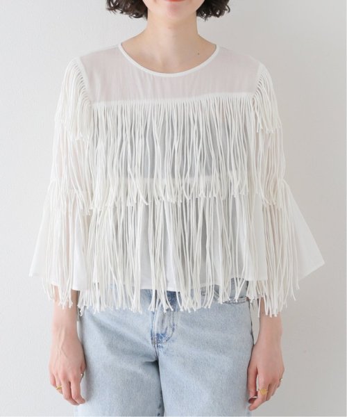 Spick & Span(スピック＆スパン)/【crinkle crinkle crinkle】 cotton voil fringe cropped blous/img19