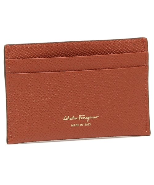 FERRAGAMO(フェラガモ)/フェラガモ カードケース ガンチーニ オレンジ レディース FERRAGAMO 220007 0758529/img03