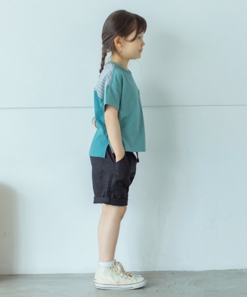 THE SHOP TK（KID）(ザ　ショップ　ティーケー（キッズ）)/【100－140】ストライプドッキングTシャツ/img11