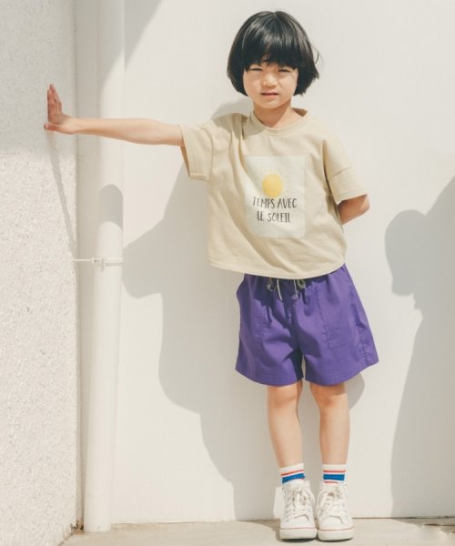 THE SHOP TK（KID）(ザ　ショップ　ティーケー（キッズ）)/【110－150】アートモチーフプリントTシャツ/img01