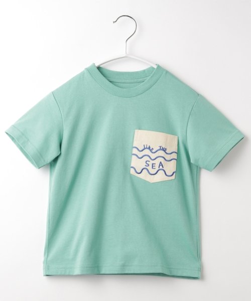 THE SHOP TK（KID）(ザ　ショップ　ティーケー（キッズ）)/【110－150】ポケット刺繍Tシャツ/img07