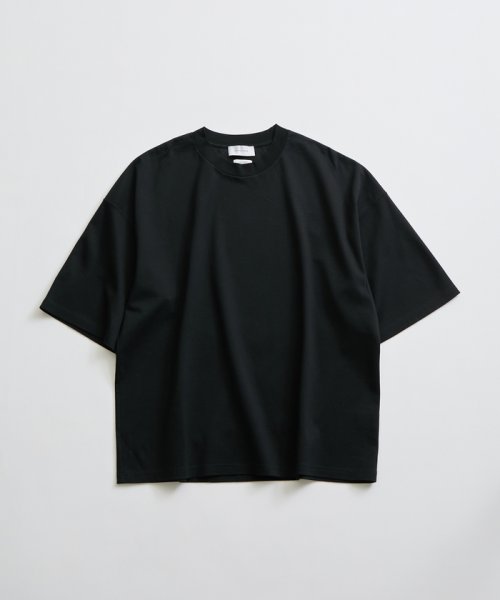 ADAM ET ROPE'(アダム　エ　ロペ)/【Albini/アルビニ】オーガニック ポンチ ドロップショルダー ビッグ Tシャツ/img21