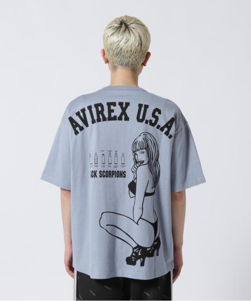 AVIREX(AVIREX)/《WEB&DEP限定》BLACK SCORPIONS S/S T－SHIRT/ブラックスコーピオンズ 半袖 Tシャツ/img23