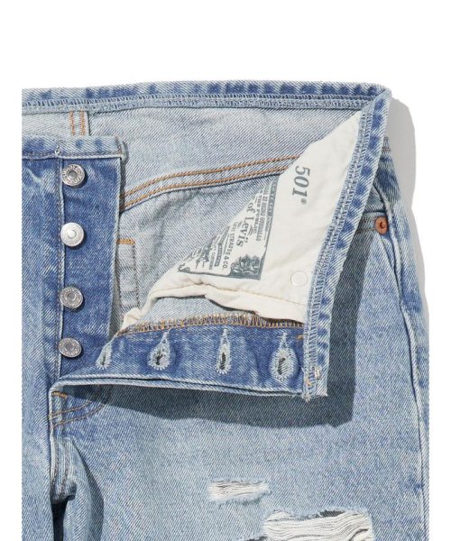 Levi's(リーバイス)/501(R) ジーンズ MINI WAIST ライトインディゴ DESTRUCTED/img07