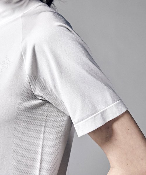 Munsingwear(マンシングウェア)/『ENVOY』部分シームレス成型編みmロゴモックネックシャツ【アウトレット】/img05