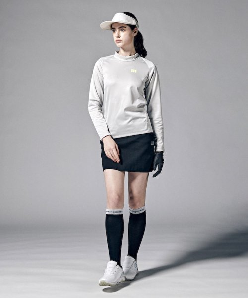Munsingwear(マンシングウェア)/『ENVOY』ロゴジャカードモックネック長袖シャツ(吸汗速乾/ストレッチ/UV CUT(UPF3【アウトレット】/img04
