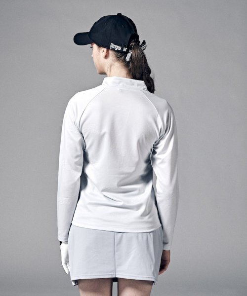 Munsingwear(マンシングウェア)/『ENVOY』ロゴジャカードモックネック長袖シャツ(吸汗速乾/ストレッチ/UV CUT(UPF3【アウトレット】/img07