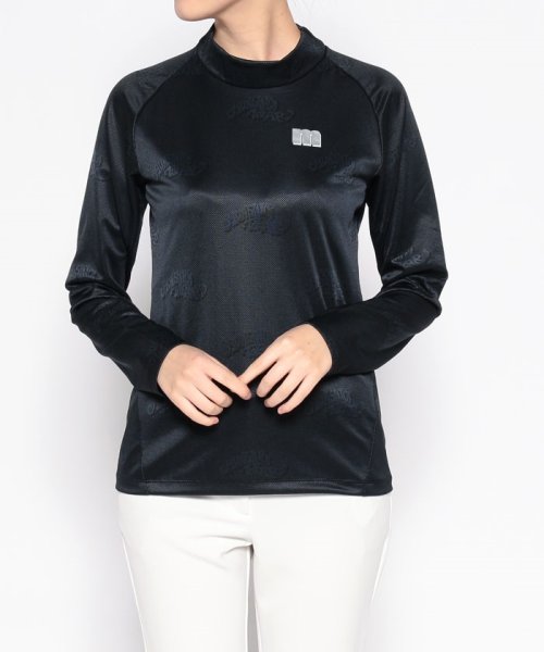 Munsingwear(マンシングウェア)/『ENVOY』ロゴジャカードモックネック長袖シャツ(吸汗速乾/ストレッチ/UV CUT(UPF3【アウトレット】/img21