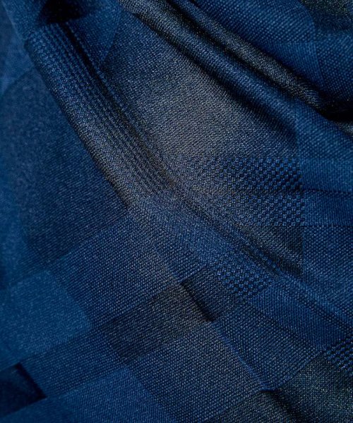 Munsingwear(マンシングウェア)/サンスクリーンチェック柄ジャカードジップアップ半袖シャツ(吸汗速乾/UV CUT(UPF15)【アウトレット】/img11
