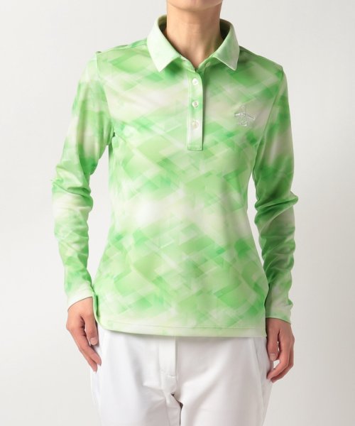Munsingwear(マンシングウェア)/サンスクリーン鹿の子グラデーションプリント長袖シャツ(吸汗速乾/UV CUT(UPF50)/遮熱)【アウトレット】/img16