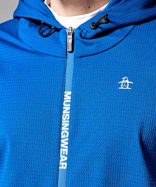 Munsingwear(マンシングウェア)/メッシュジャカード前開きフーデッドカットソー【アウトレット】/img12