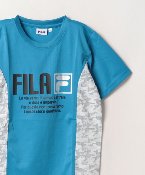 FILA（School Kids）(フィラ（スクール　キッズ）)/【キッズ】カモフラージュ柄 サイド切替 Tシャツ/img02
