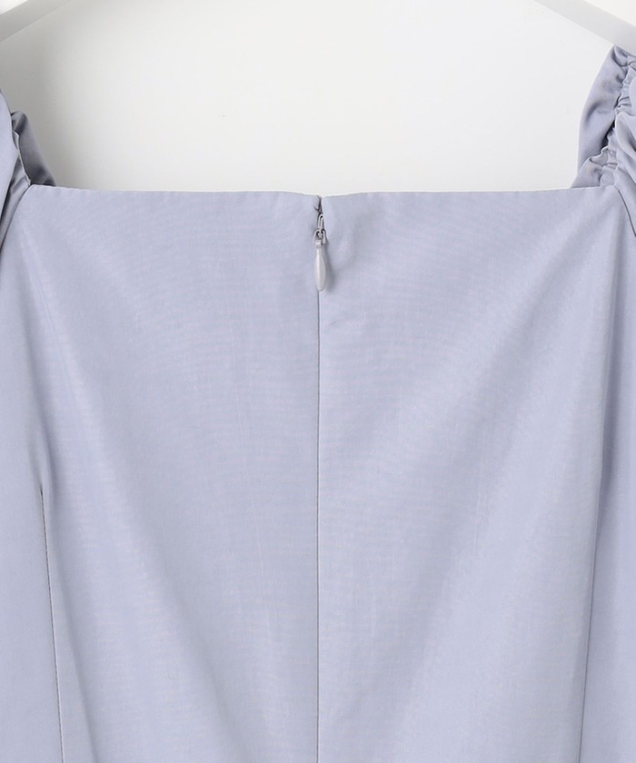 新品タグ付き 23区　【APPLAUDIR】スクエアネックタフタ ドレス APPLAUDIR】スクエアネックタフタ ドレス （ドレス）｜23区 / ニジュウ